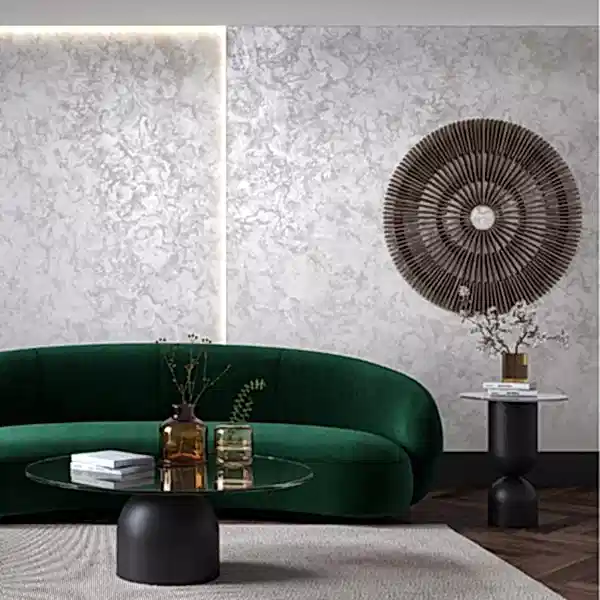 Parlak yansımalı sedef boya duvar detayı